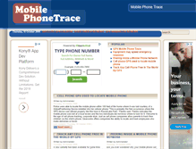 Tablet Screenshot of mobilephonetrace.com